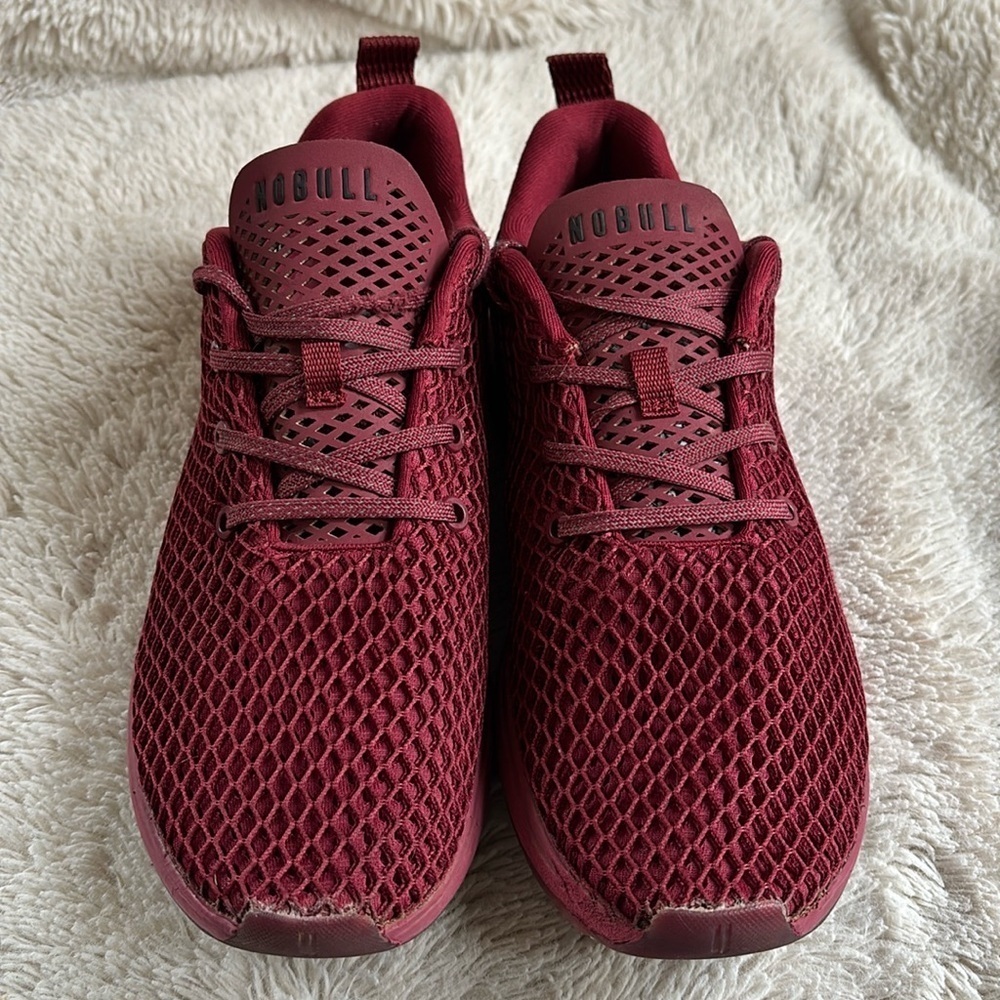 NoBull Crimson Red Mesh Runners men’s size 10 woman’s size 11.5
